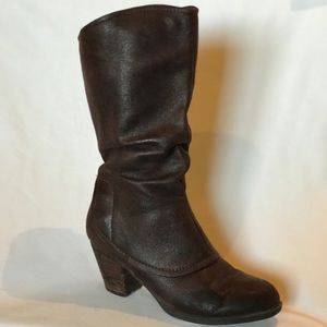 Heeled Boots, Chocolate Brown